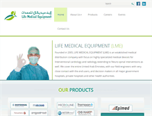 Tablet Screenshot of lifemeduae.com